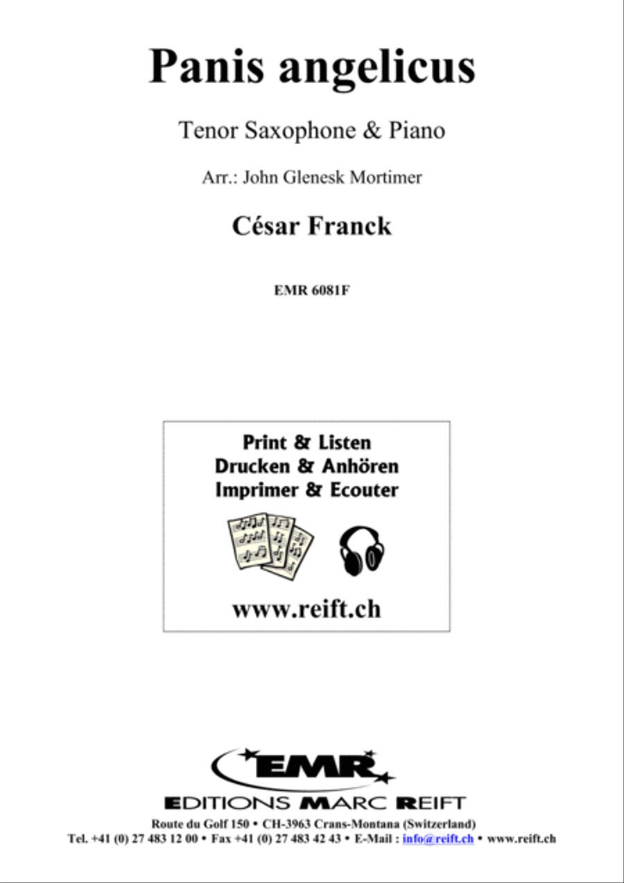 Panis Angelicus Tenor Saxophone scores gallery preview page 2