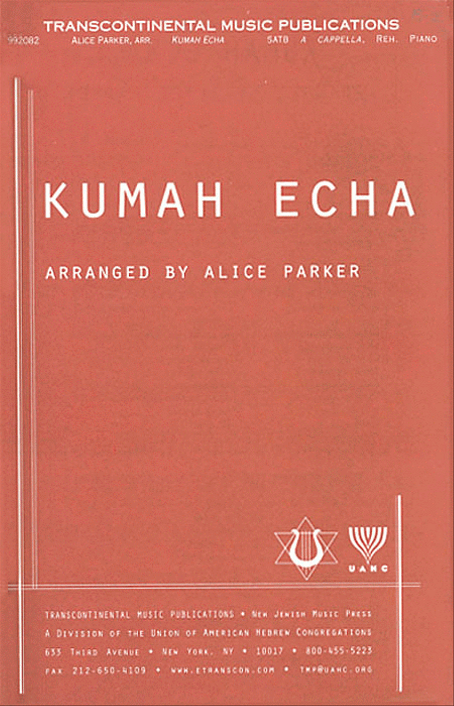 Kumah Echa (Rise Up) Kumah Echa (Rise Up) 4-Part scores gallery preview page 1