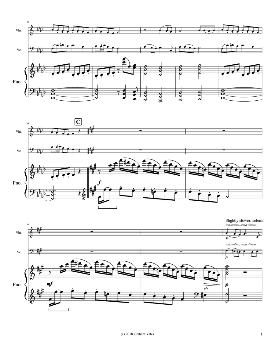Christmas Trio No. 2 Piano Trio scores gallery preview page 5