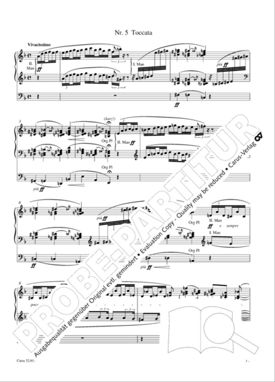 12 Stucke, Op. 59 Heft 1 Organ Solo scores gallery preview page 18