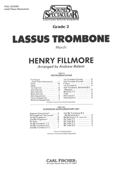 Lassus Trombone (March)