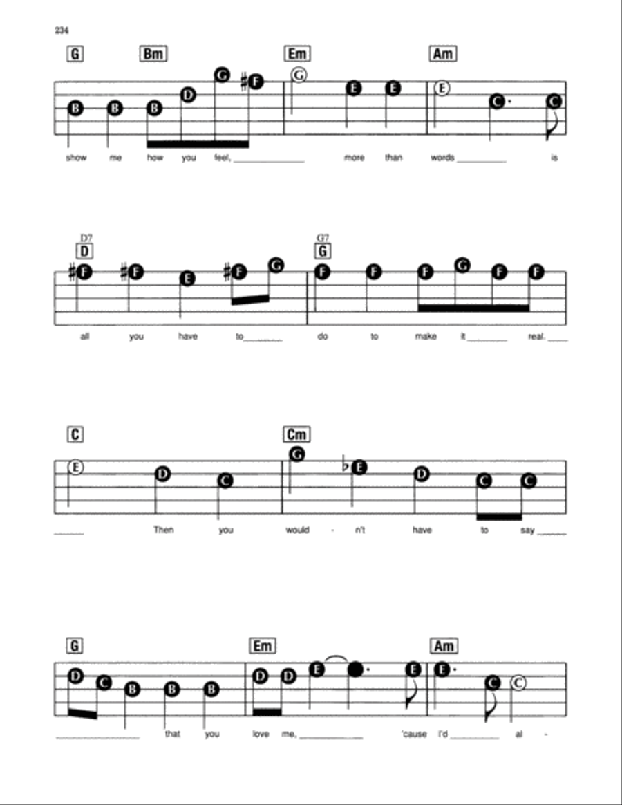 More Than Words Electronic Keyboard scores gallery preview page 2