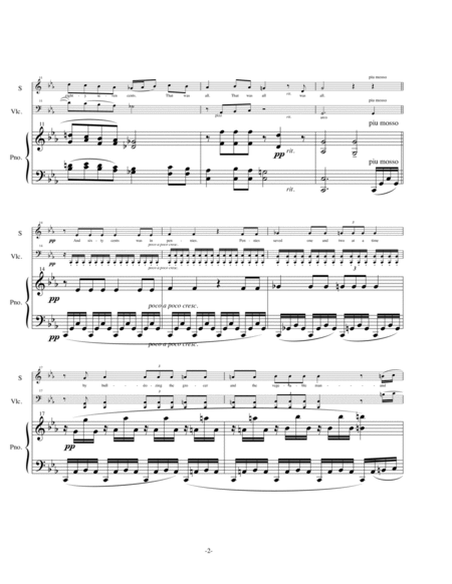 Gift of the Magi-piano score only