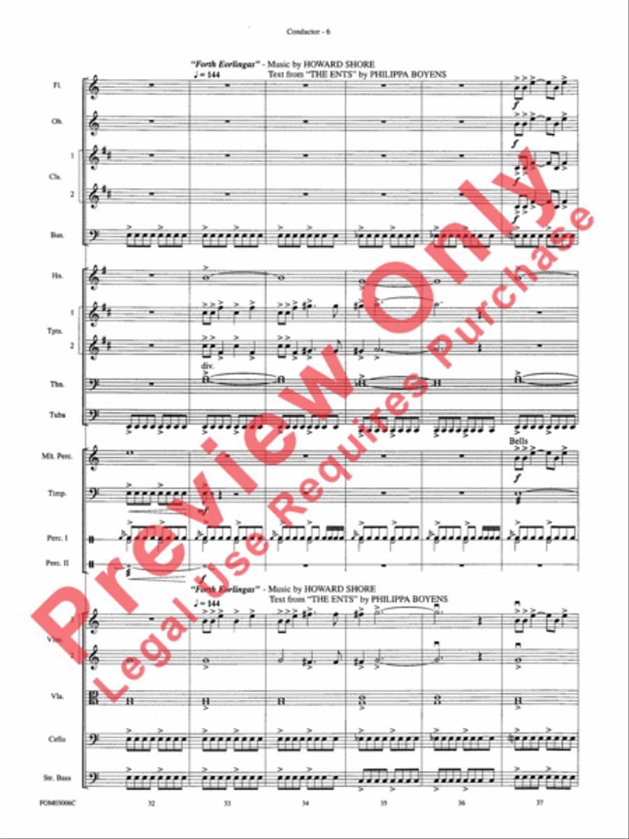 The Lord of the Rings: The Two Towers, Highlights from Full Orchestra scores gallery preview page 9