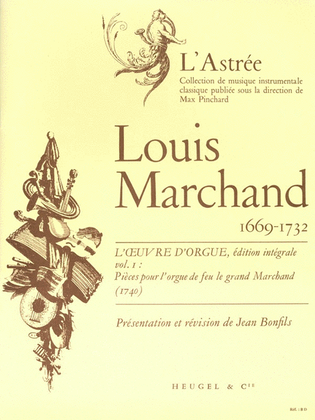Book cover for Marchand Bonfils Oeuvre D'orgue Volume 1 Astree Organ Book