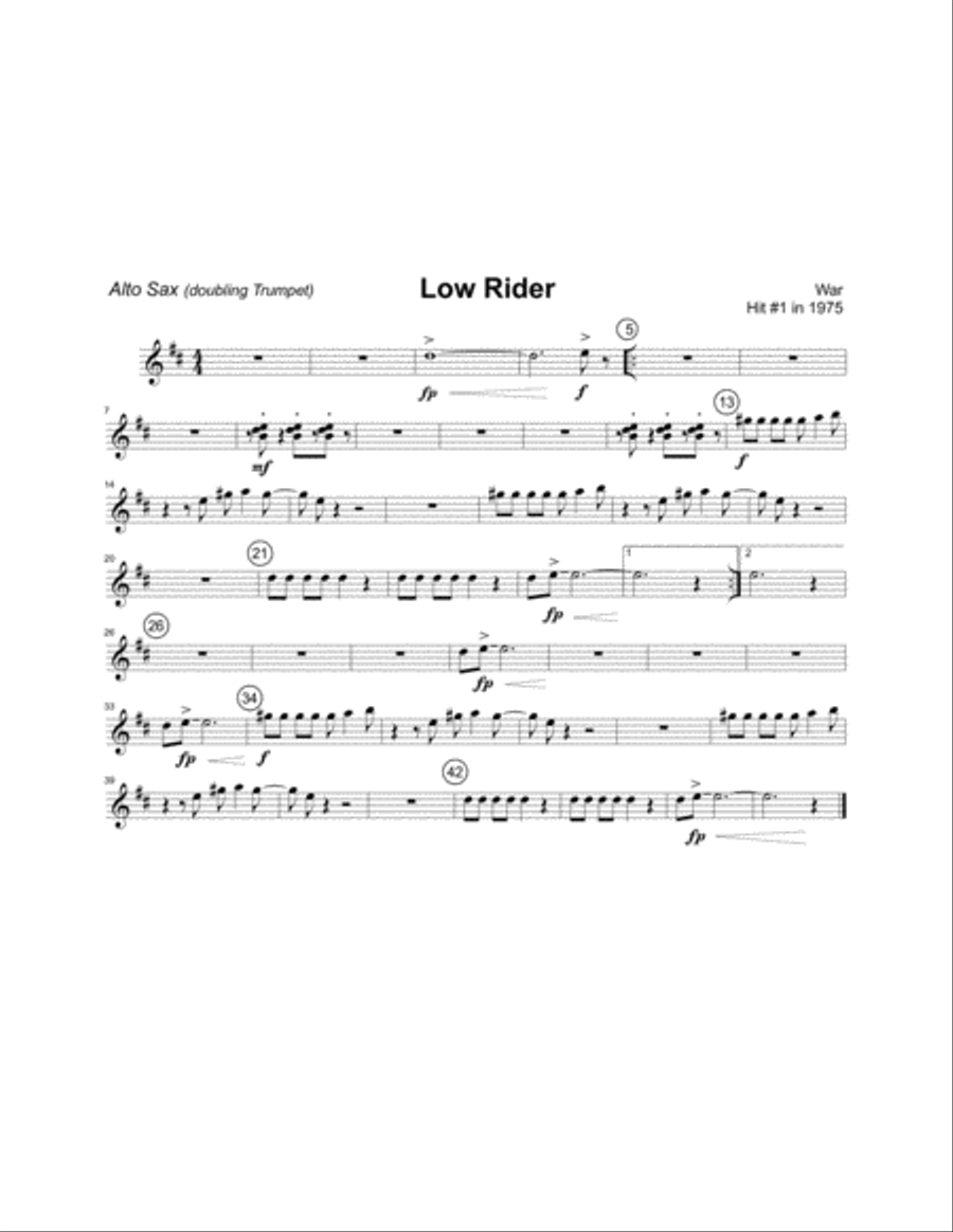 Low Rider Jazz Ensemble scores gallery preview page 6