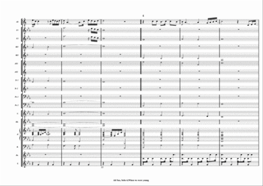 When We Were Young Large Ensemble scores gallery preview page 6