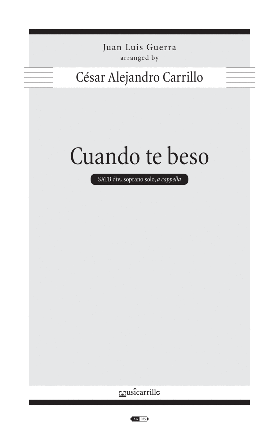 Cuando Te Beso Cuando Te Beso Divisi scores gallery preview page 1