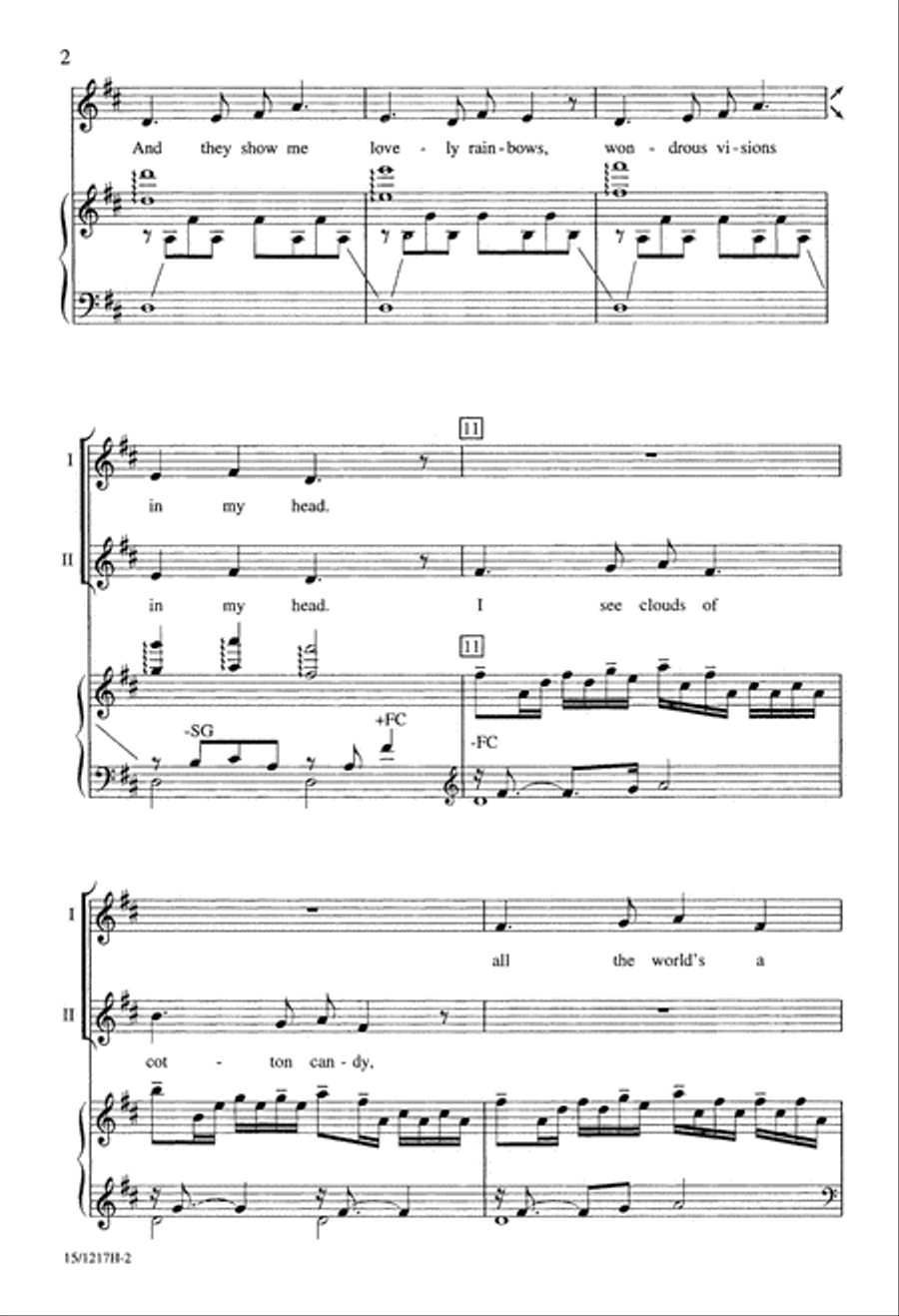 When in Dreamland Unison Choir scores gallery preview page 2