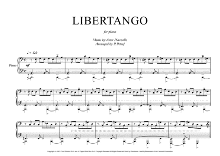 A. Piazzolla - LIBERTANGO for piano solo image number null