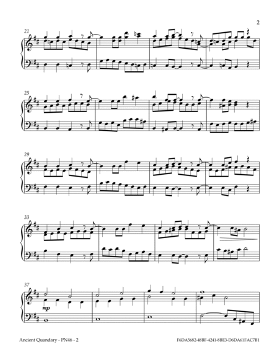 Ancient Quandary Ancient Quandary Piano Solo scores gallery preview page 3