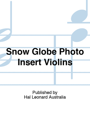 Snow Globe Photo Insert Violins