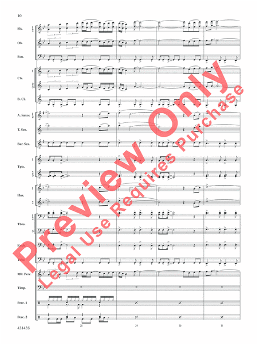 Rocky on Broadway Rocky on Broadway Concert Band scores gallery preview page 11