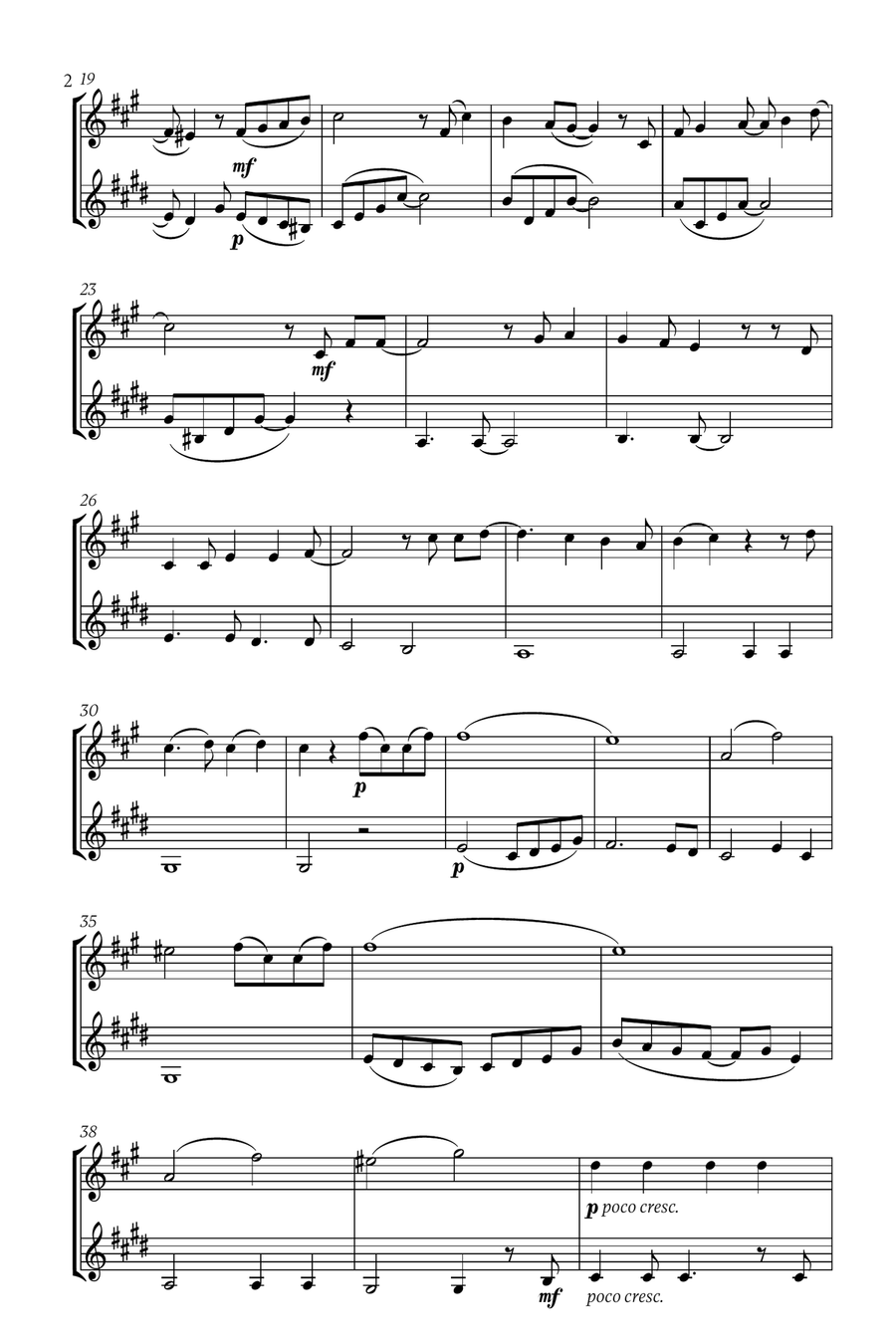 Mary, Did You Know? Mary, Did You Know? Woodwind Duet scores gallery preview page 2