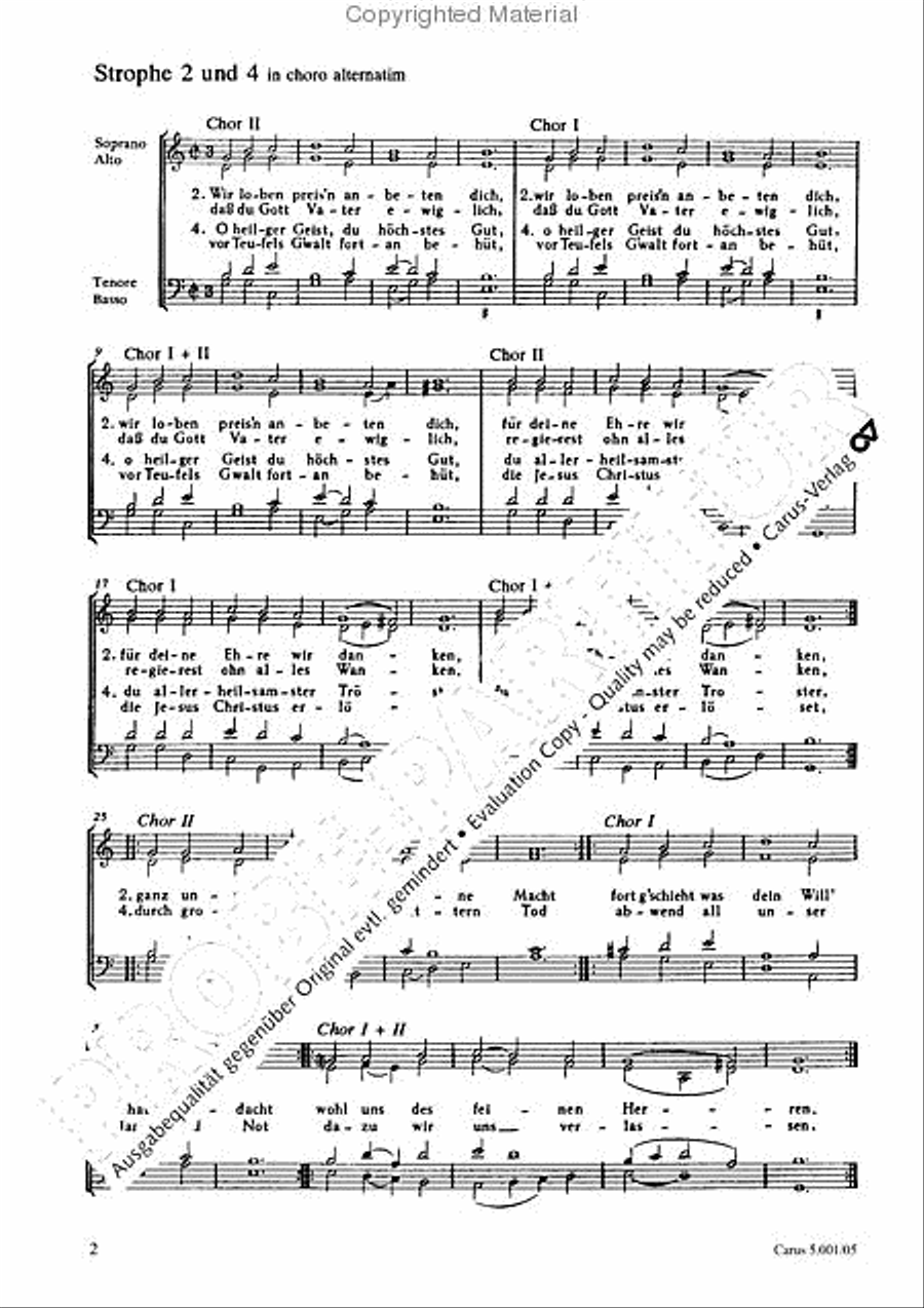 Allein Gott in der Hoh Allein Gott in der Hoh Choir scores gallery preview page 3