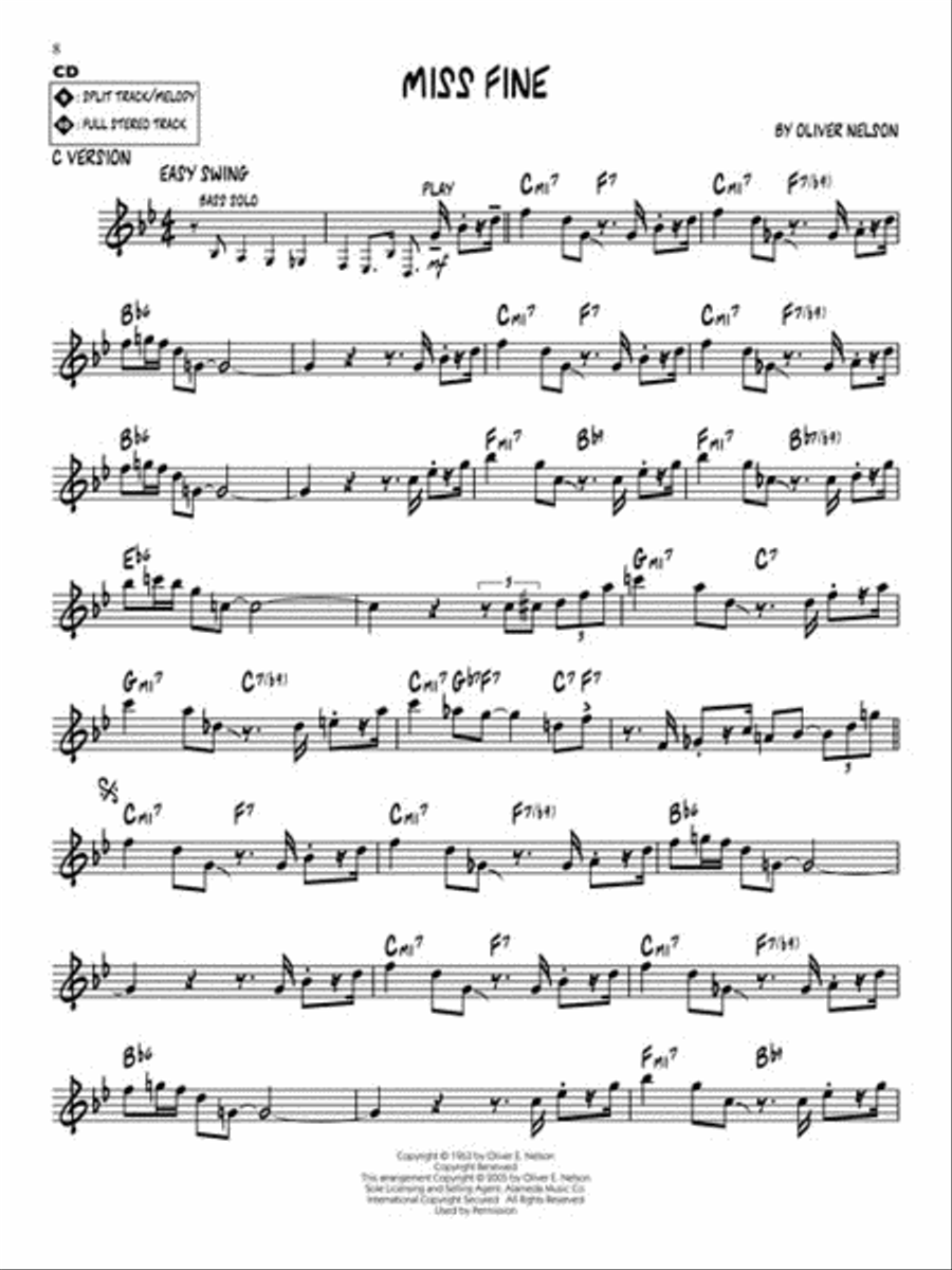 Oliver Nelson Oliver Nelson C Instrument scores gallery preview page 4