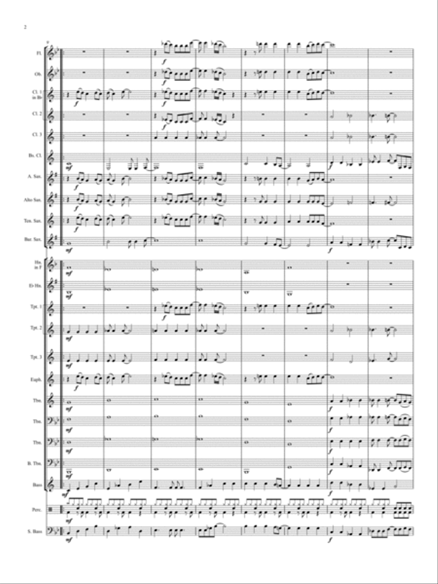 All Over The World All Over The World Concert Band scores gallery preview page 2