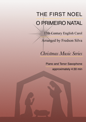 Book cover for The First Noel (O Primeiro Natal) - Piano and Tenor Saxophone