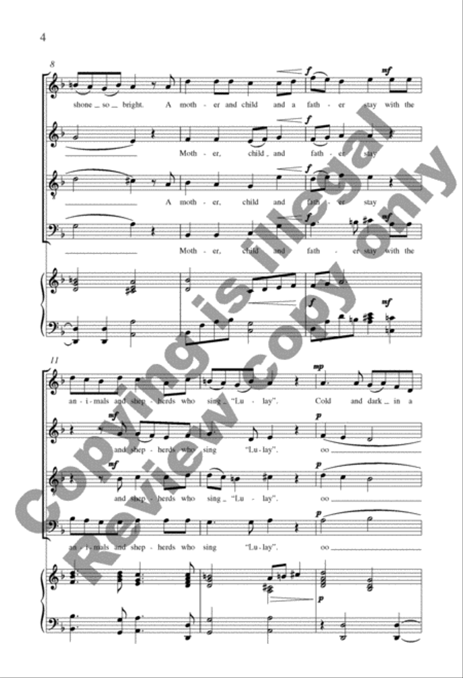 A Christmas Scene A Christmas Scene 4-Part scores gallery preview page 3
