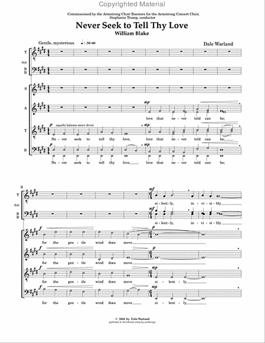 never seek to tell never seek to tell Divisi scores gallery preview page 2