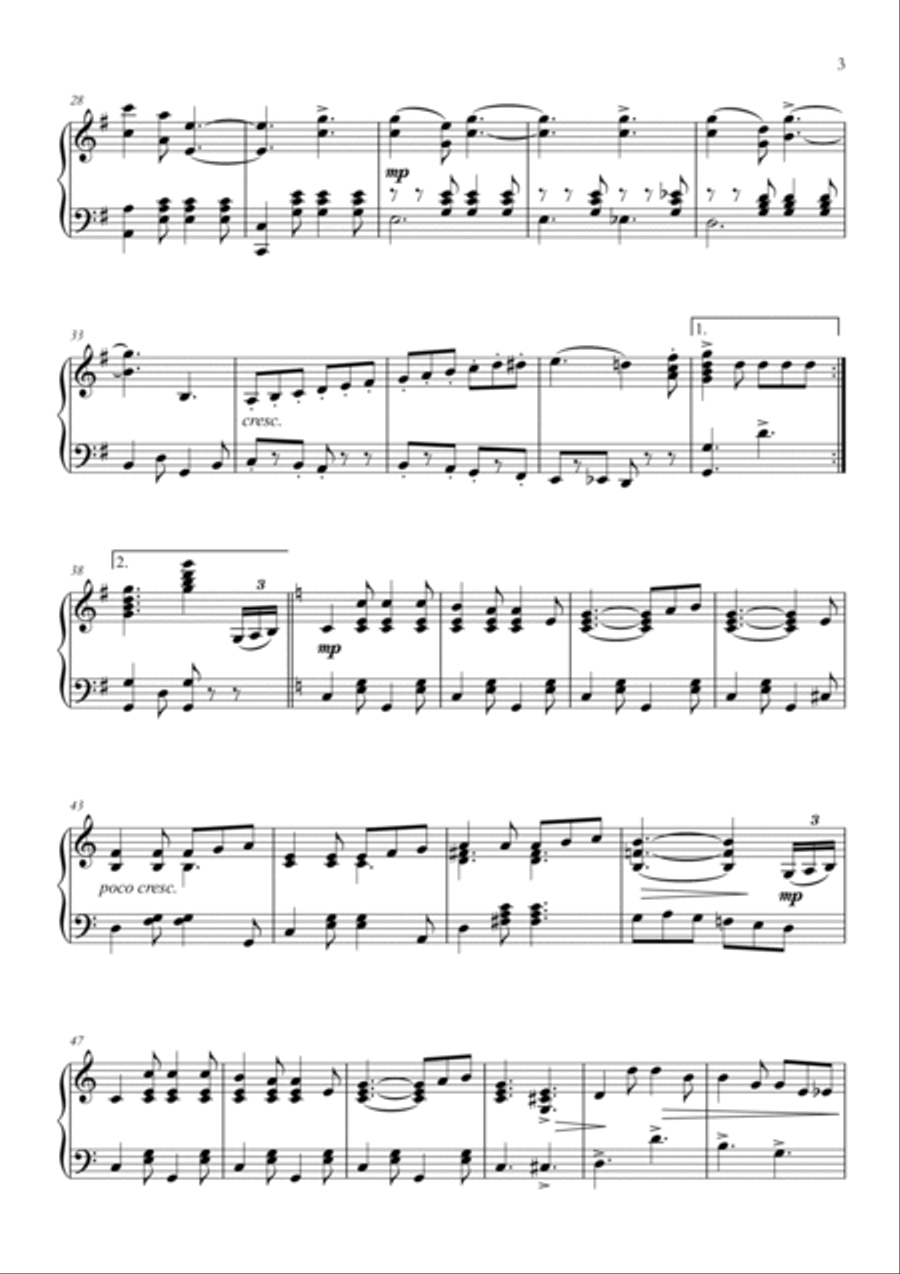 R. Nathaniel Dett - Cave of the Winds for solo piano Piano Solo scores gallery preview page 3