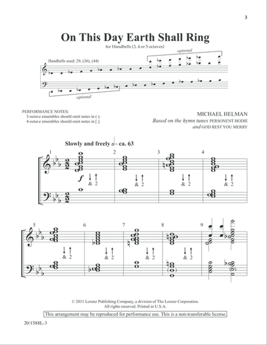 Let Our Carols Fill the Sky! 5-Octaves scores gallery preview page 3