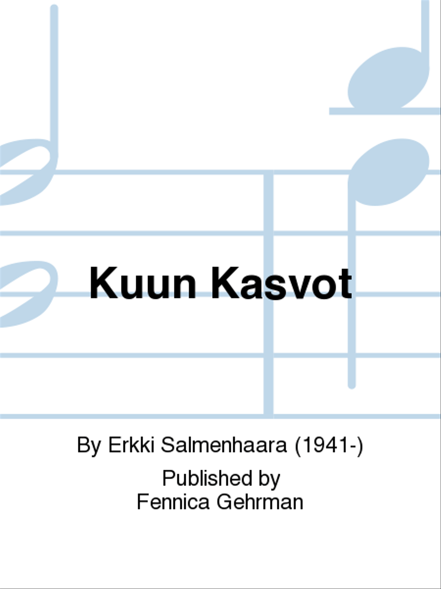 Kuun kasvot / The Face of the Moon Mixed Choir scores gallery preview page 1