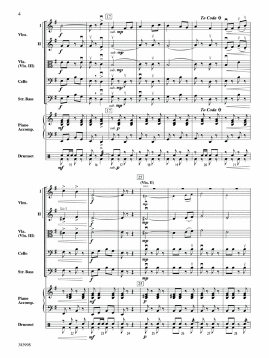 Andalucía: Score String Orchestra scores gallery preview page 4