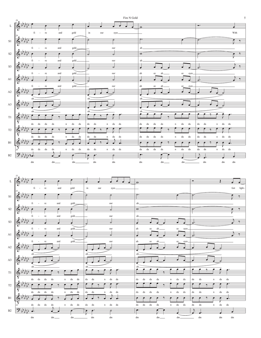 Fire N Gold Divisi scores gallery preview page 5