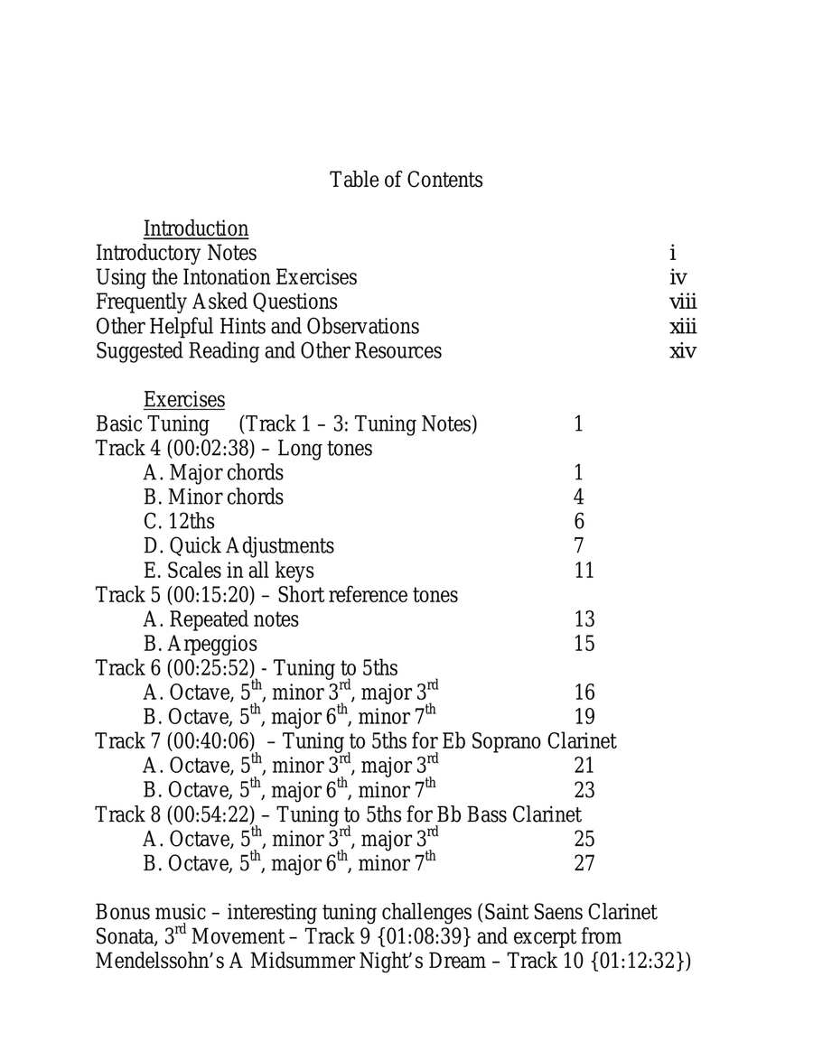 Clarinet - Advanced Intonation Technique Clarinet scores gallery preview page 4