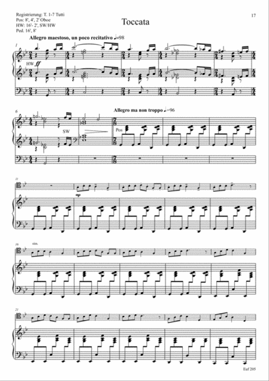 Two Suites for Trombone & Organ Trombone Duet scores gallery preview page 5