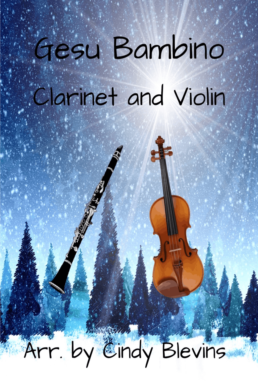 Gesu Bambino, for Clarinet and Violin Clarinet scores gallery preview page 1