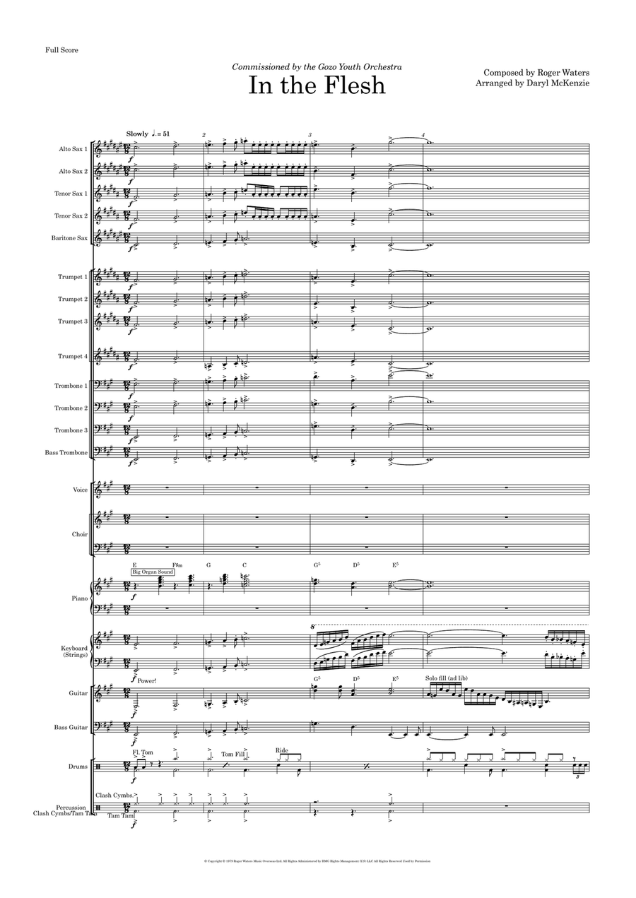 In The Flesh Jazz Ensemble scores gallery preview page 1