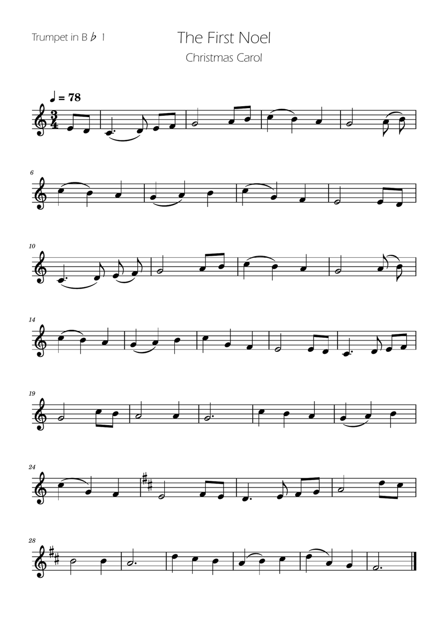 The First Noel - Brass Trio Brass Trio scores gallery preview page 3