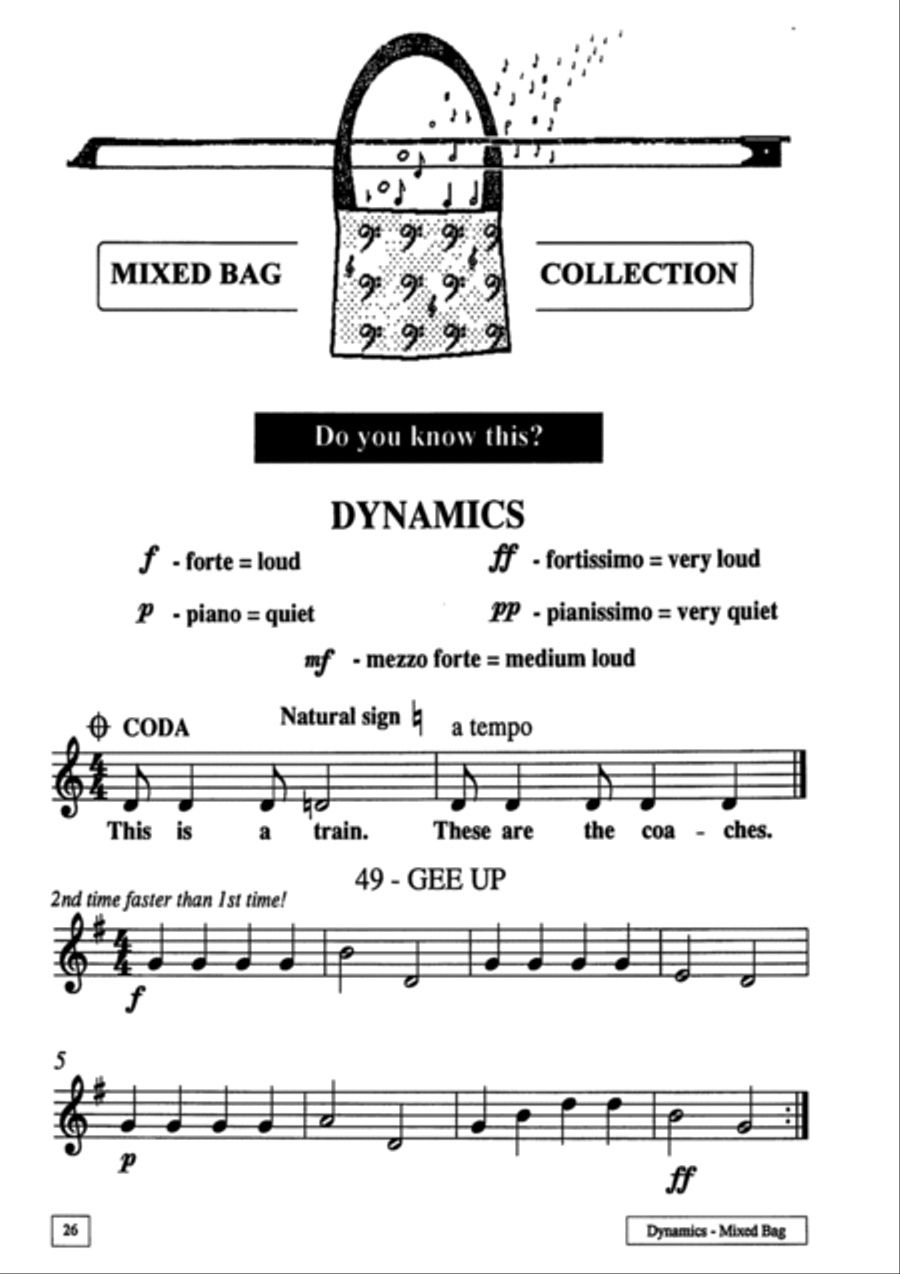Mixed Bag and Transport Collection for Violin Pupil Book Volume 5 in Collections for Violin Violin Solo scores gallery preview page 6