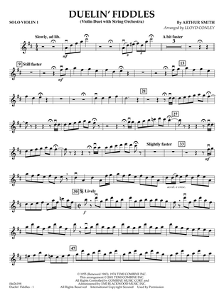 Duelin' Fiddles - Solo Violin 1
