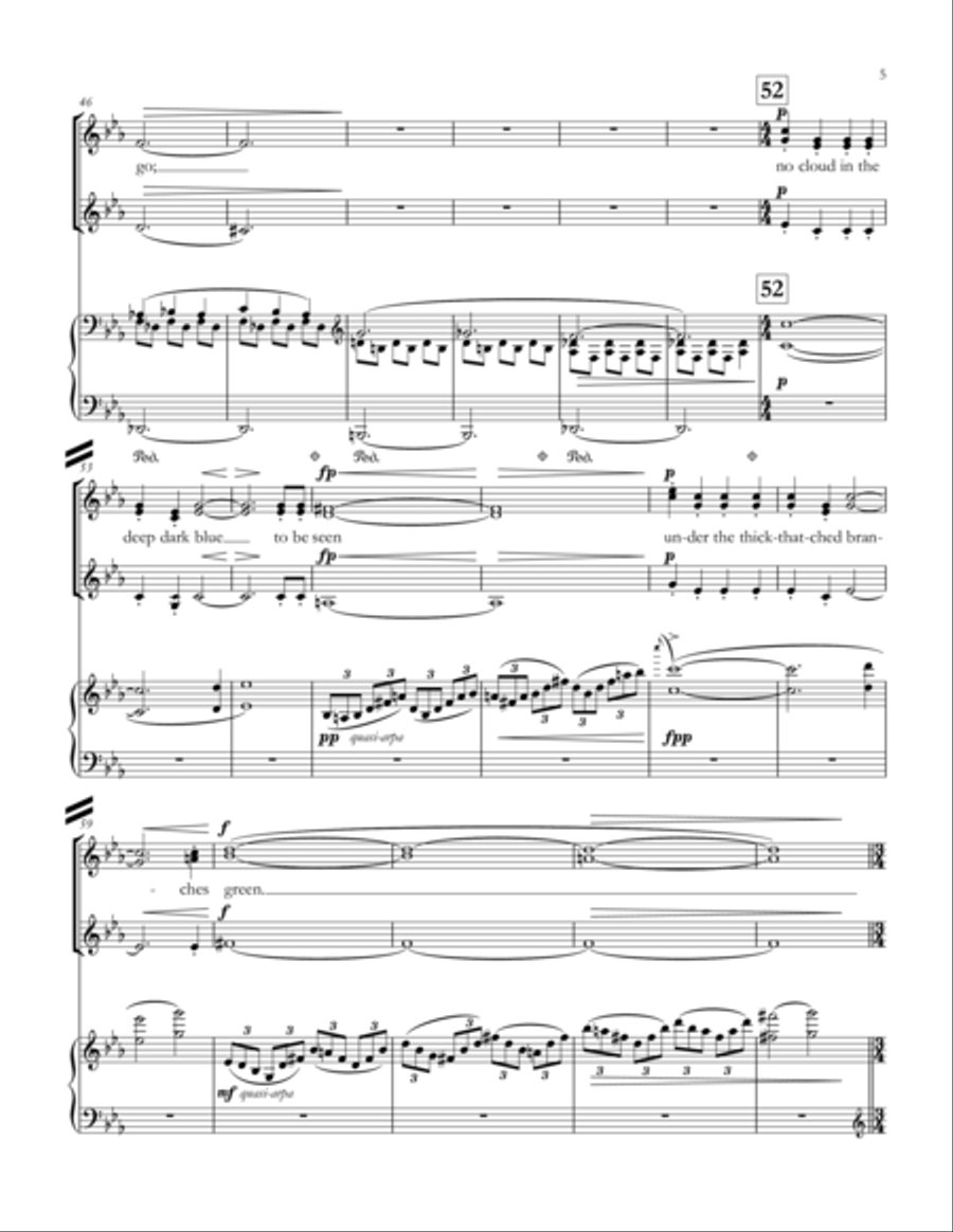 A Song of Enchantment SSA scores gallery preview page 5