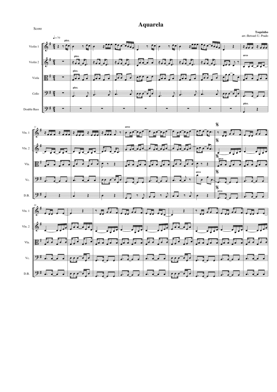 Tempo De Andanca String Orchestra scores gallery preview page 1