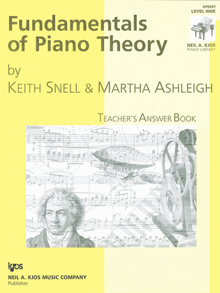 Book cover for Fundamentals Of Piano Theory, Level 9 - Answer Book