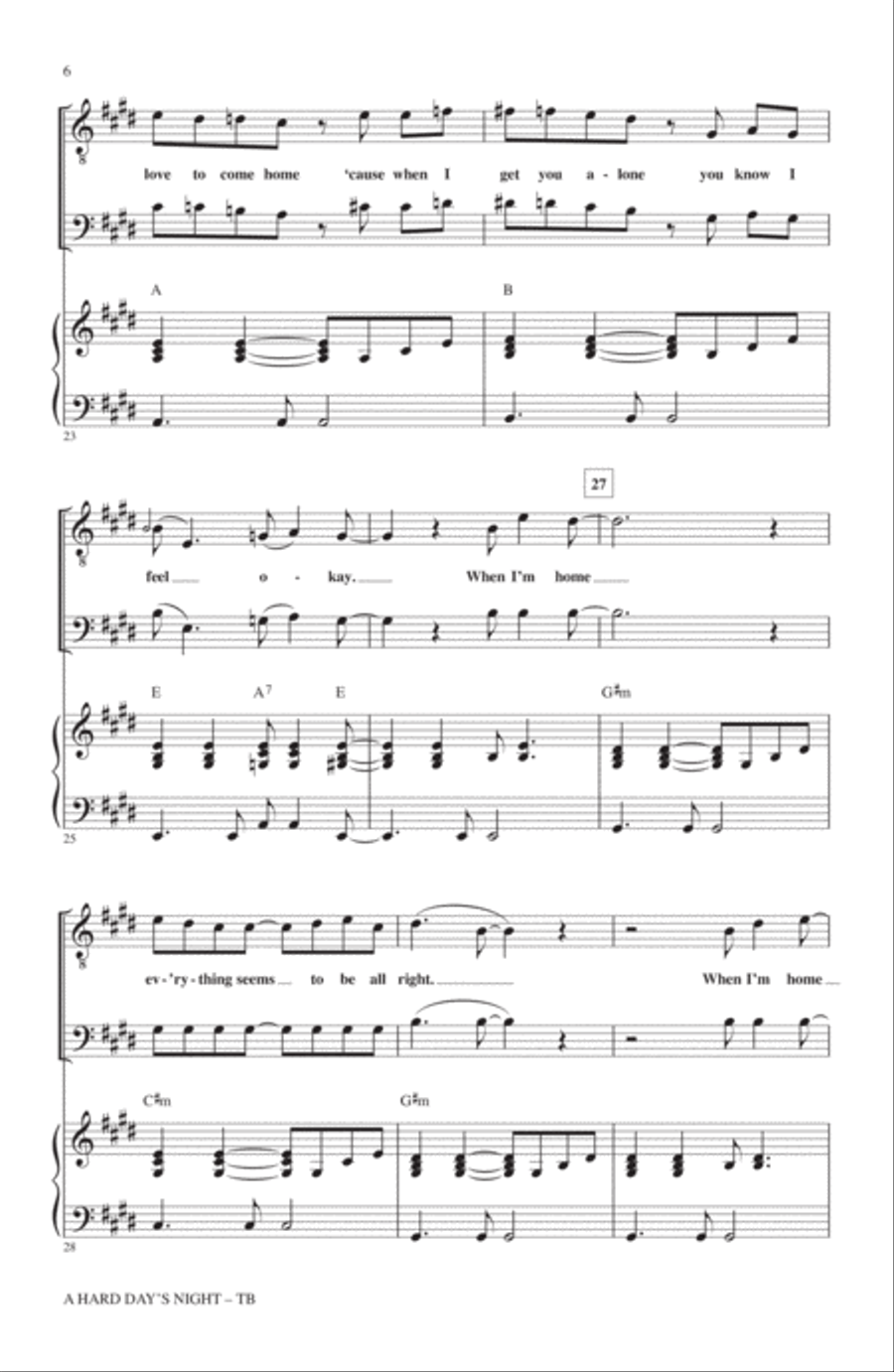 A Hard Day's Night (arr. Roger Emerson) TB scores gallery preview page 4