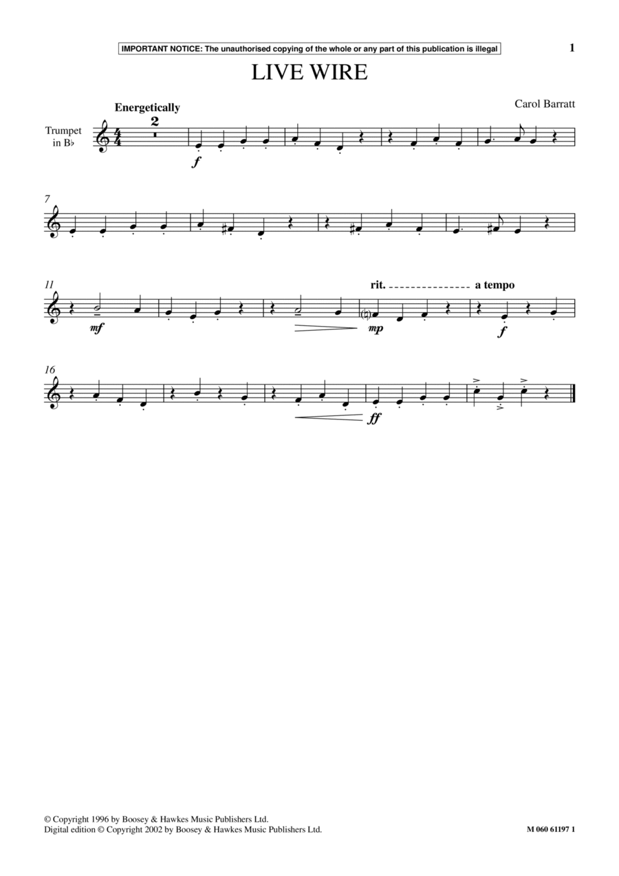 Live Wire School and Community scores gallery preview page 1
