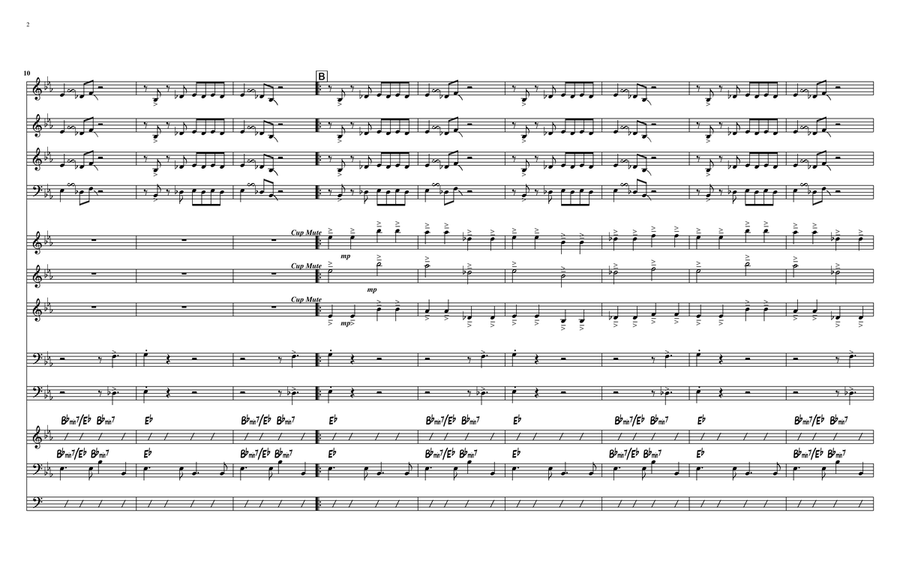 Something For Cat Jazz Ensemble scores gallery preview page 5