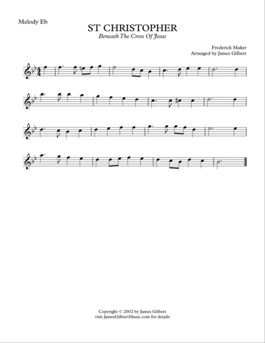 ST CHRISTOPHER (Beneath The Cross Of Jesus) Small Ensemble scores gallery preview page 5