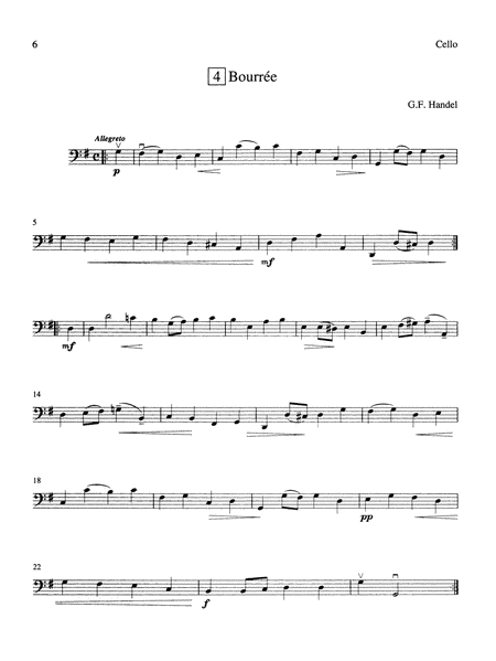 String Quartets for Beginning Ensembles, Volume 2: Cello