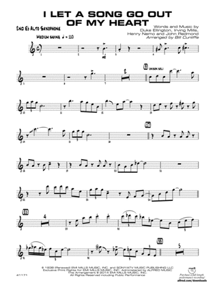 I Let a Song Go Out of My Head: 2nd E-flat Alto Saxophone