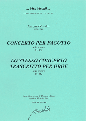 Concerto per fagotto RV 500 - Concerto per oboe RV 463