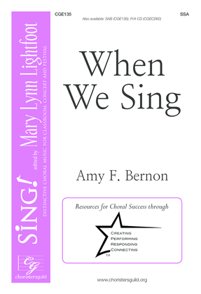Book cover for When We Sing (SSA)