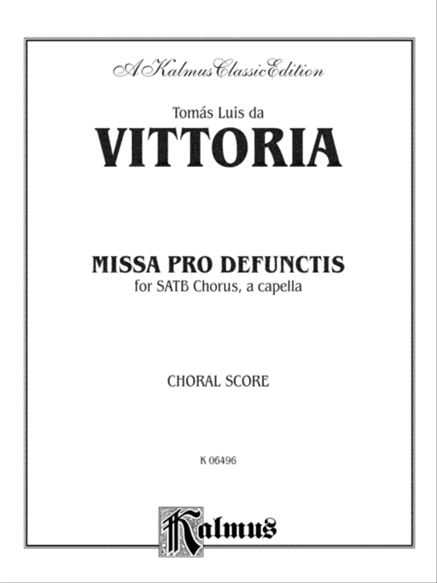 Missa Pro Defunctis Missa Pro Defunctis 4-Part scores gallery preview page 2
