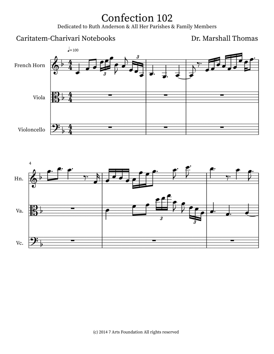 Confection 102 Horn scores gallery preview page 1