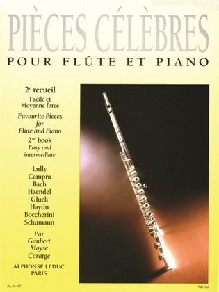 Book cover for Pieces Celebres Vol.2 (flute & Piano)
